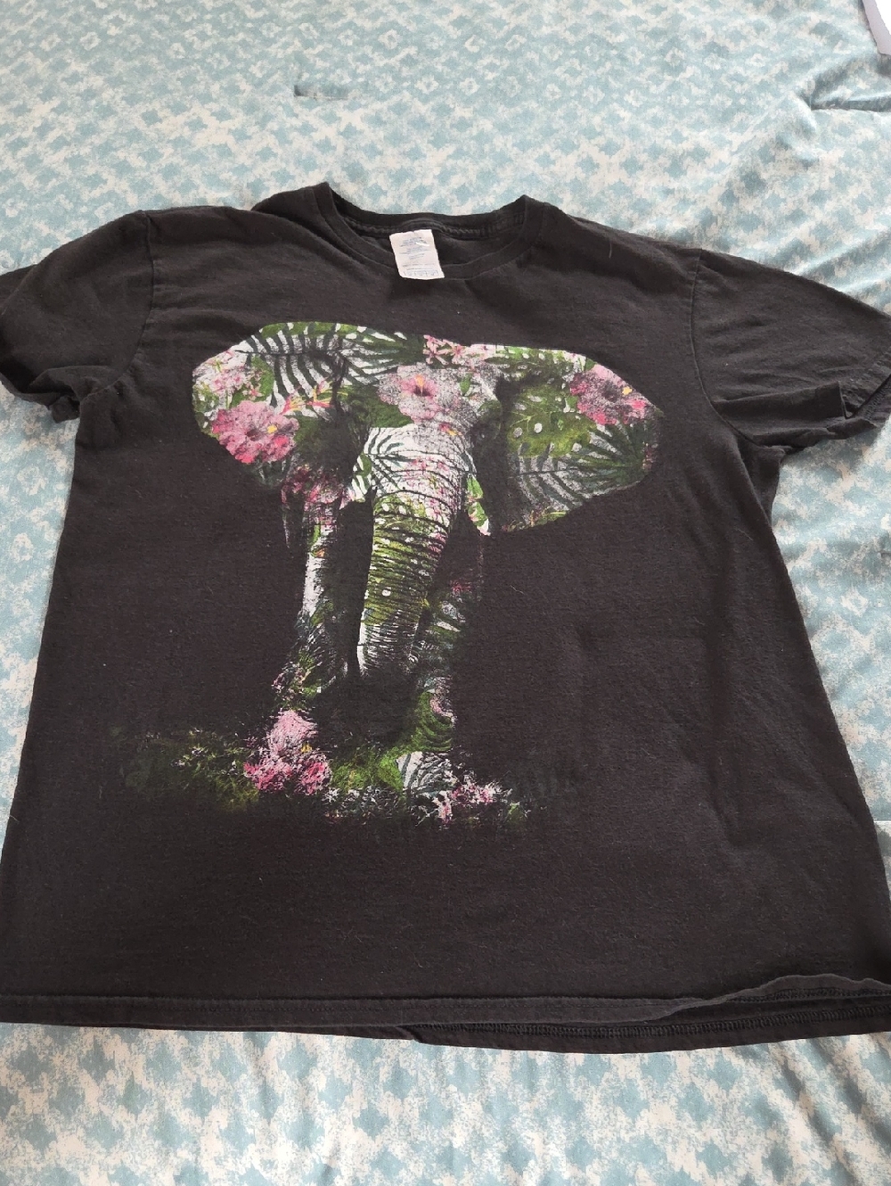 Elephant Tee - Floral Print